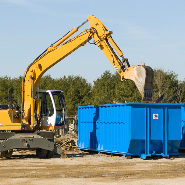 are there any restrictions on where a residential dumpster can be placed in Tipton County